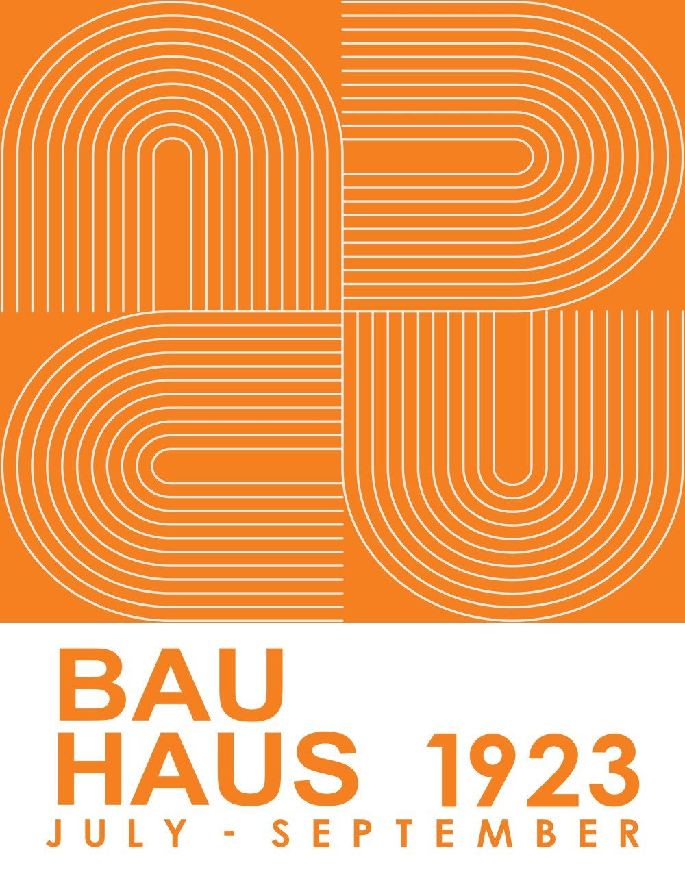 Konten Poster Bauhaus 1923