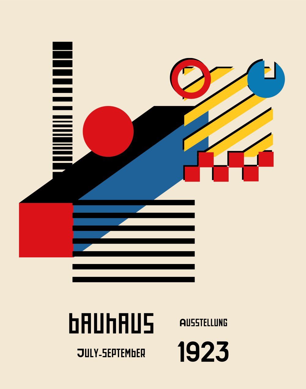 Konten Poster Bauhaus 1923