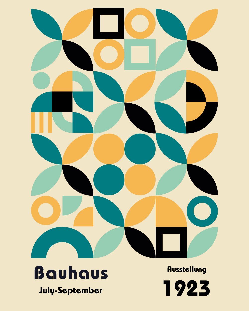 Konten Poster Bauhaus 1923