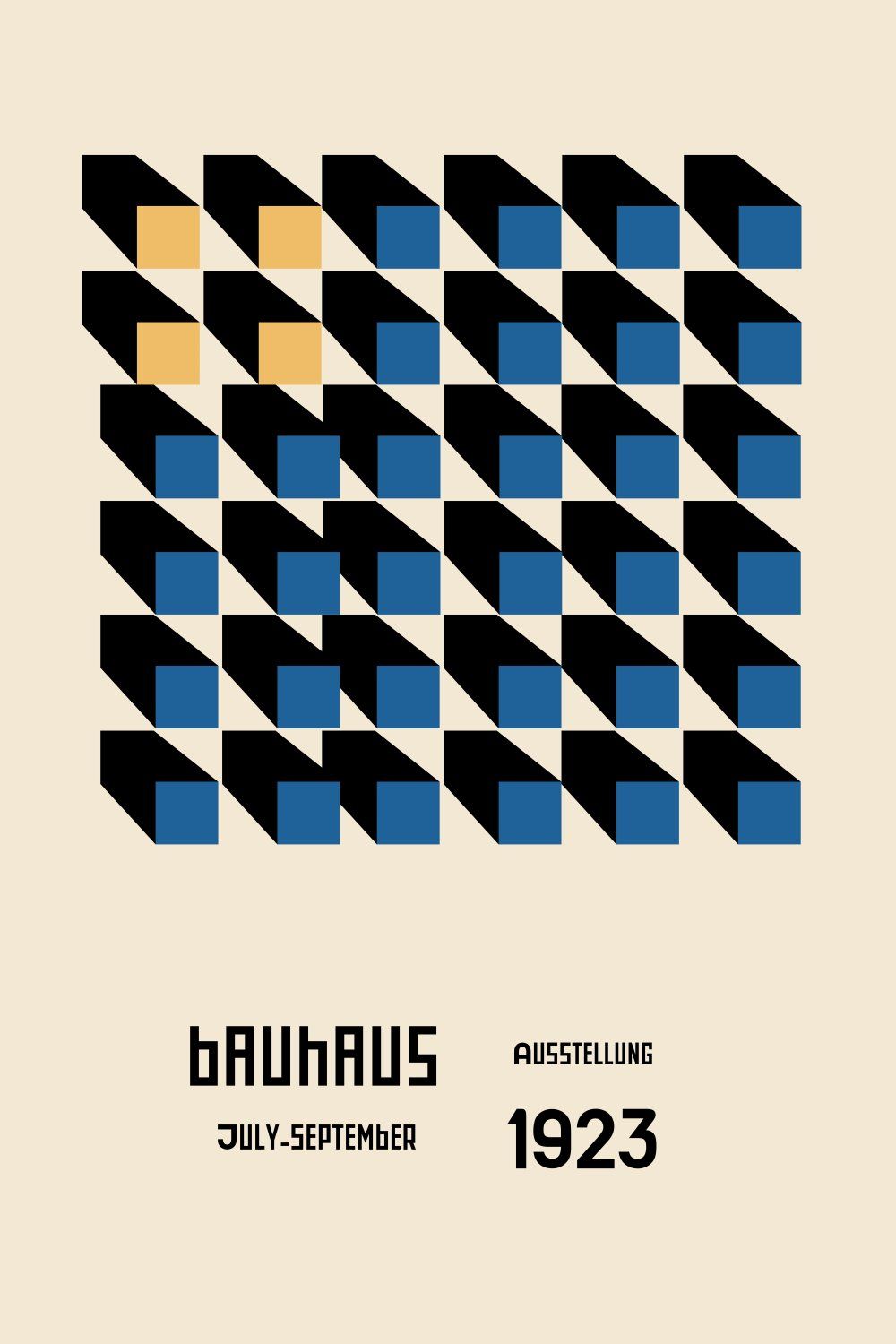 Konten Poster Bauhaus 1923