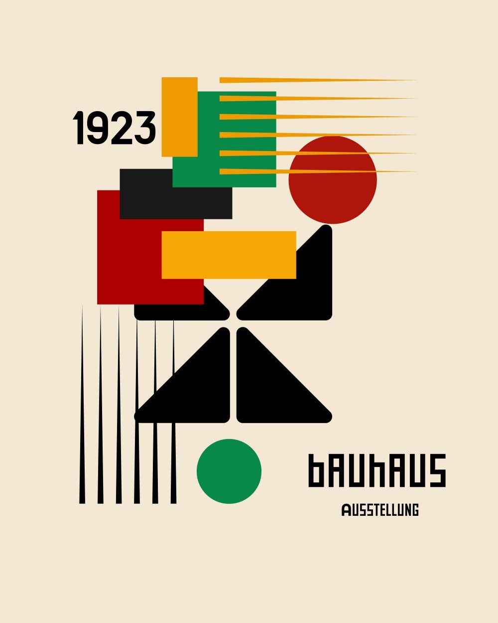 Konten Poster Bauhaus 1923