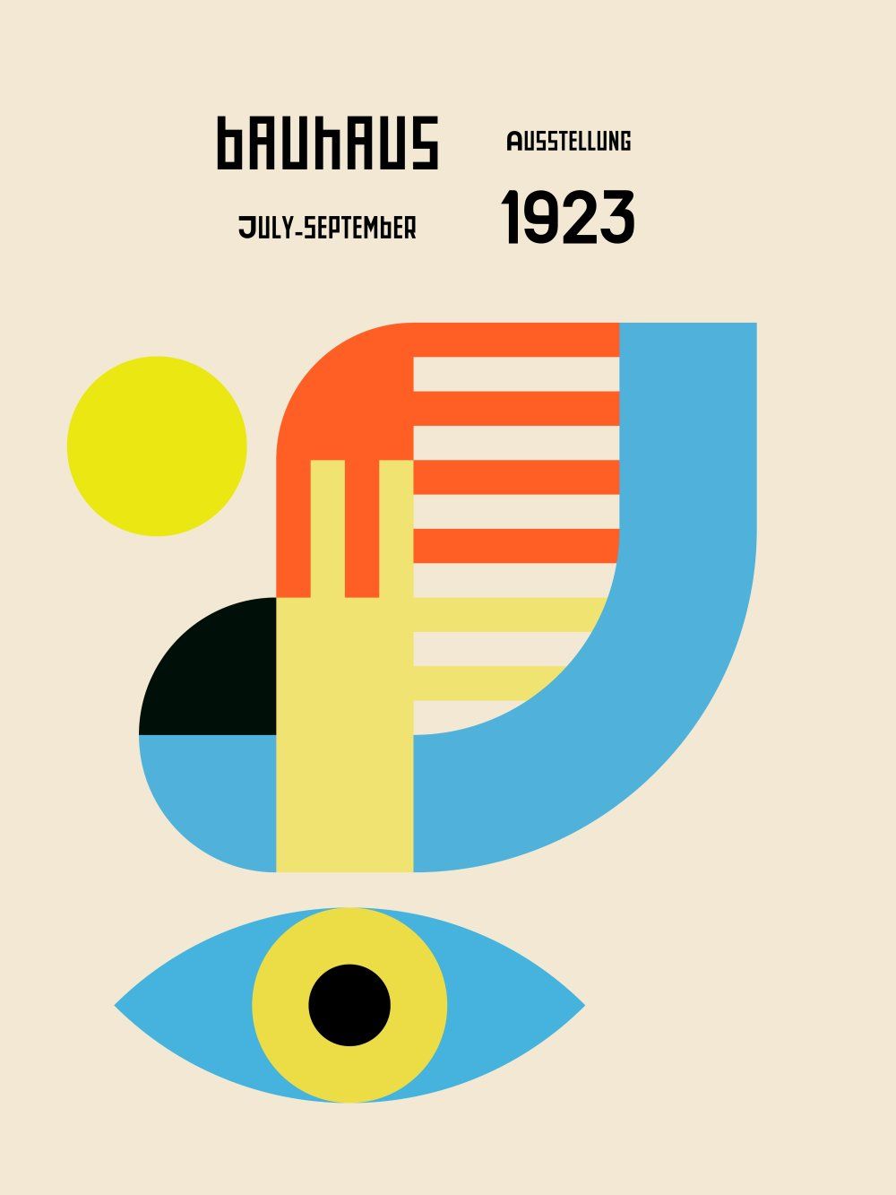 Konten Poster Bauhaus 1923