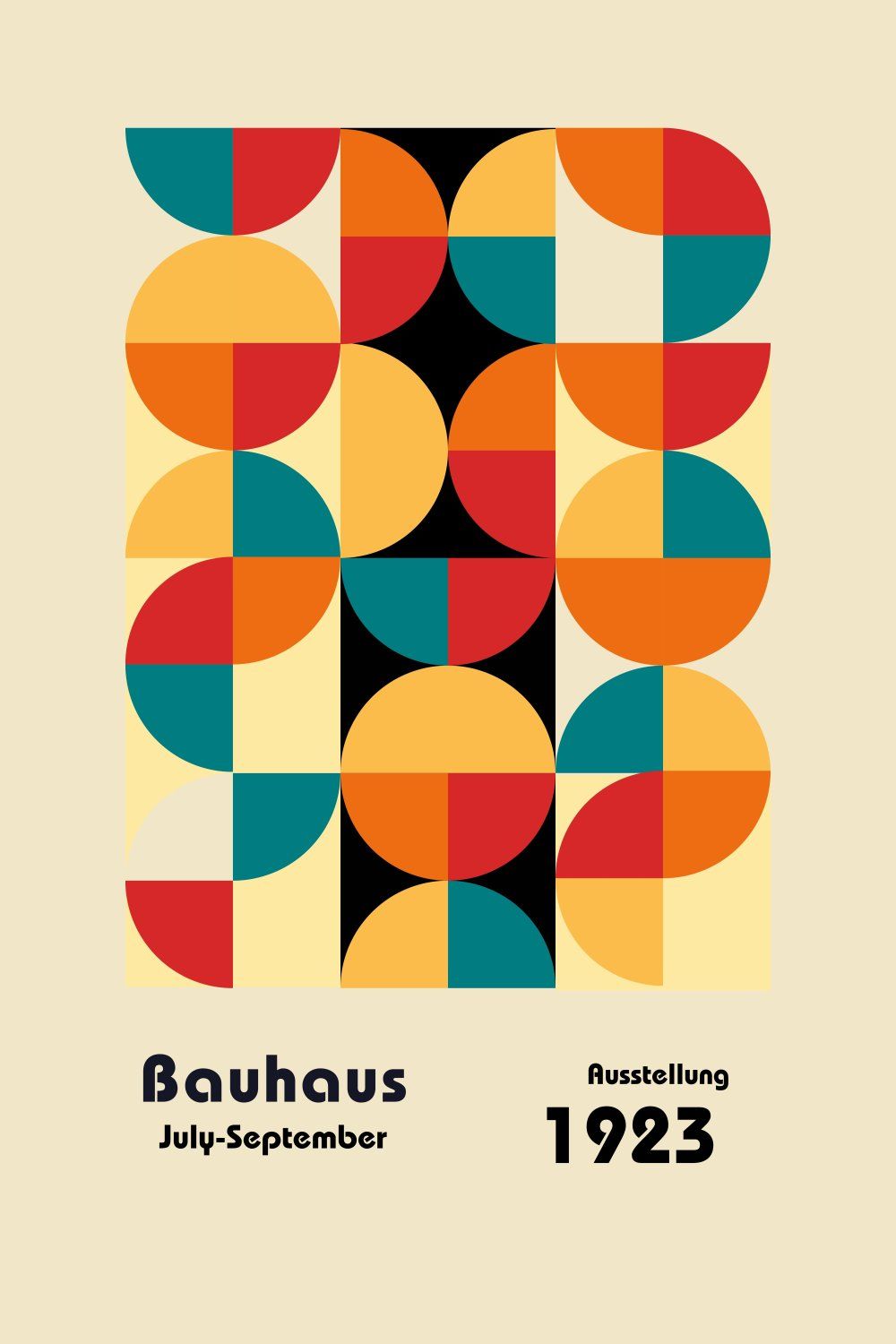 Konten Poster Bauhaus 1923