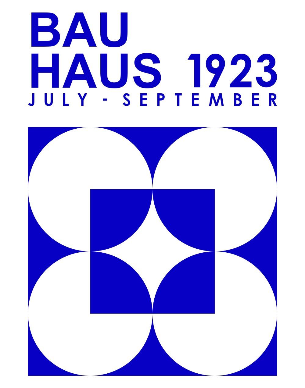 Konten Poster Bauhaus 1923