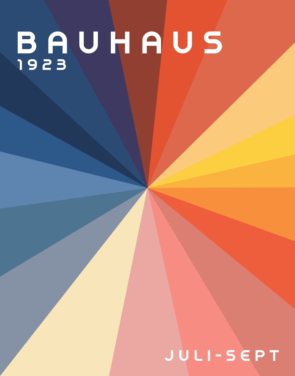 Konten Poster Bauhaus 1923 Juli-Septembri