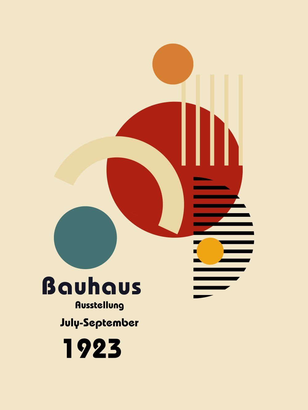 Konten Poster Bauhaus 1933