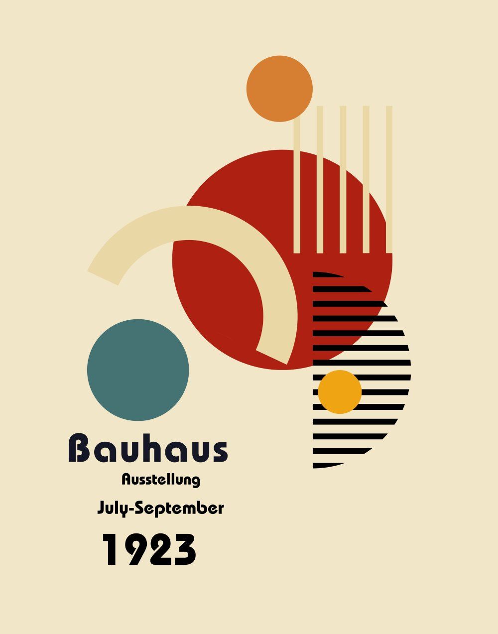 Konten Poster Bauhaus Collection 1400 Plus 11X14 Inch