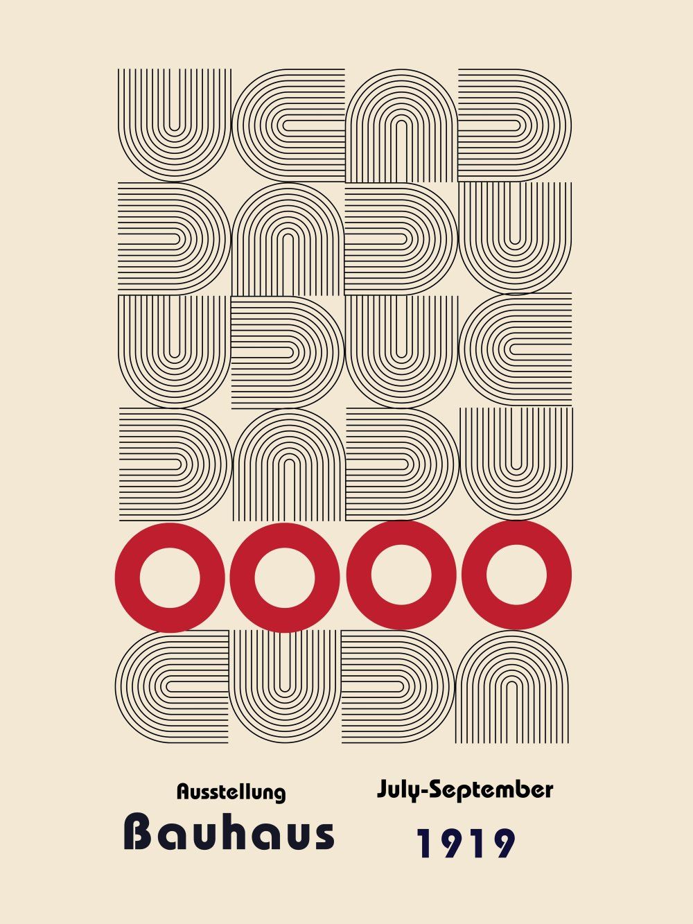 Konten Poster Bauhaus Collection Rasio 3 4