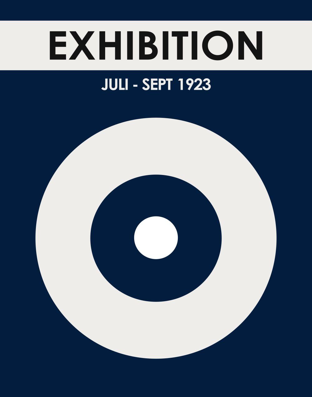 Konten Poster Eksposis Bauhaus 1923