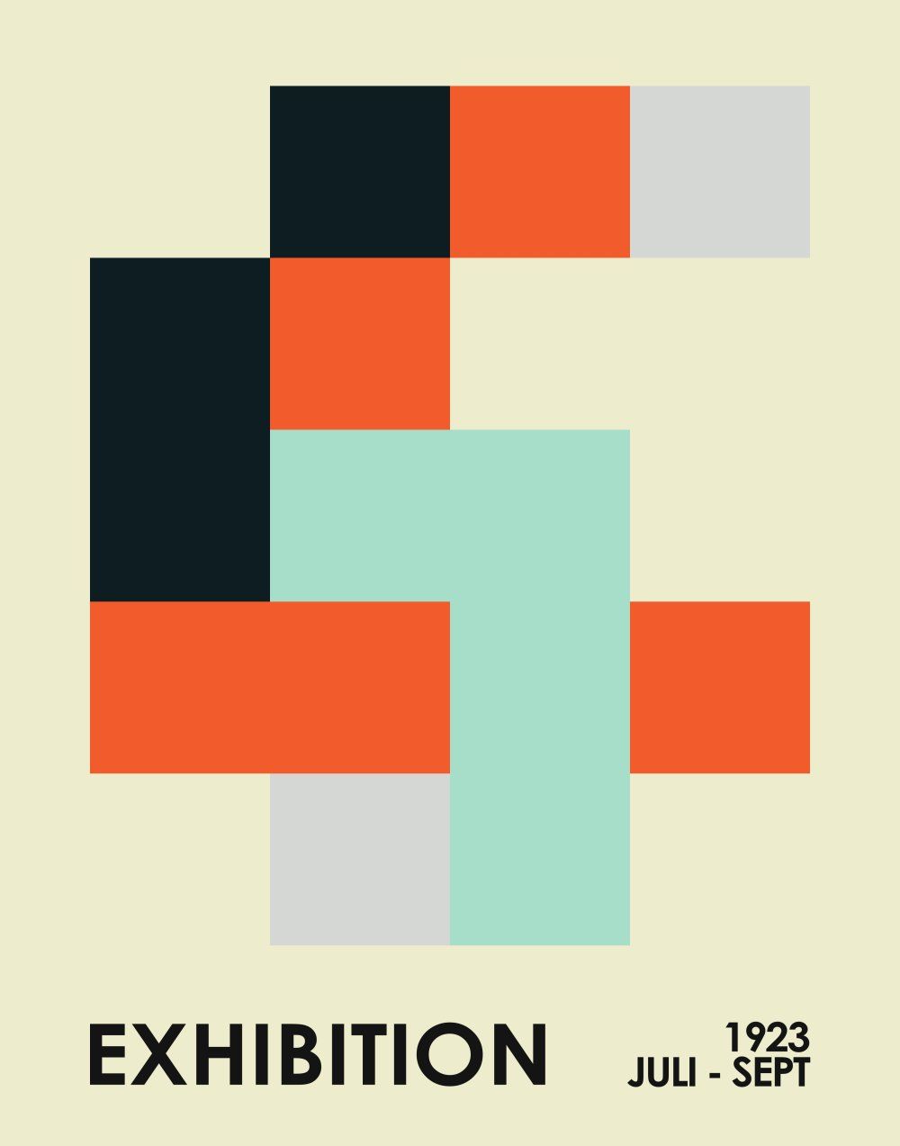 Konten Poster Eksposisi Bauhaus