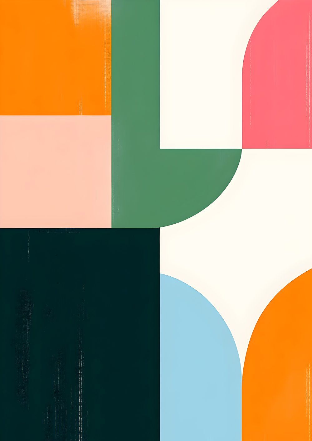 Konten Grid Art dengan Warna Cerah
