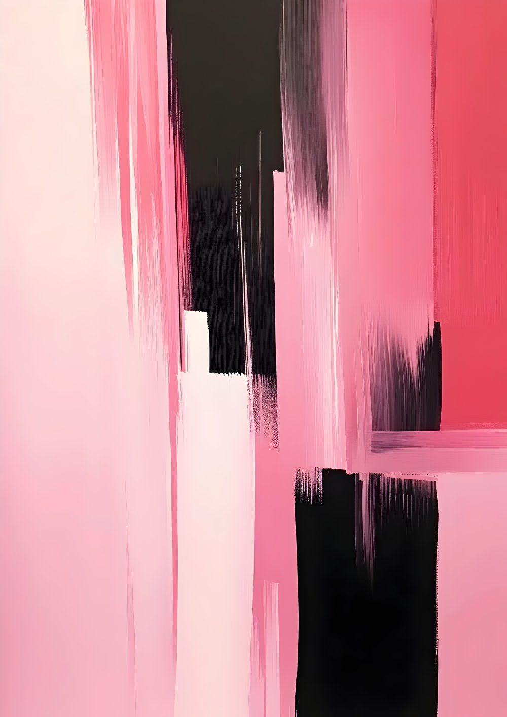 Konten Grid Pink Hitam