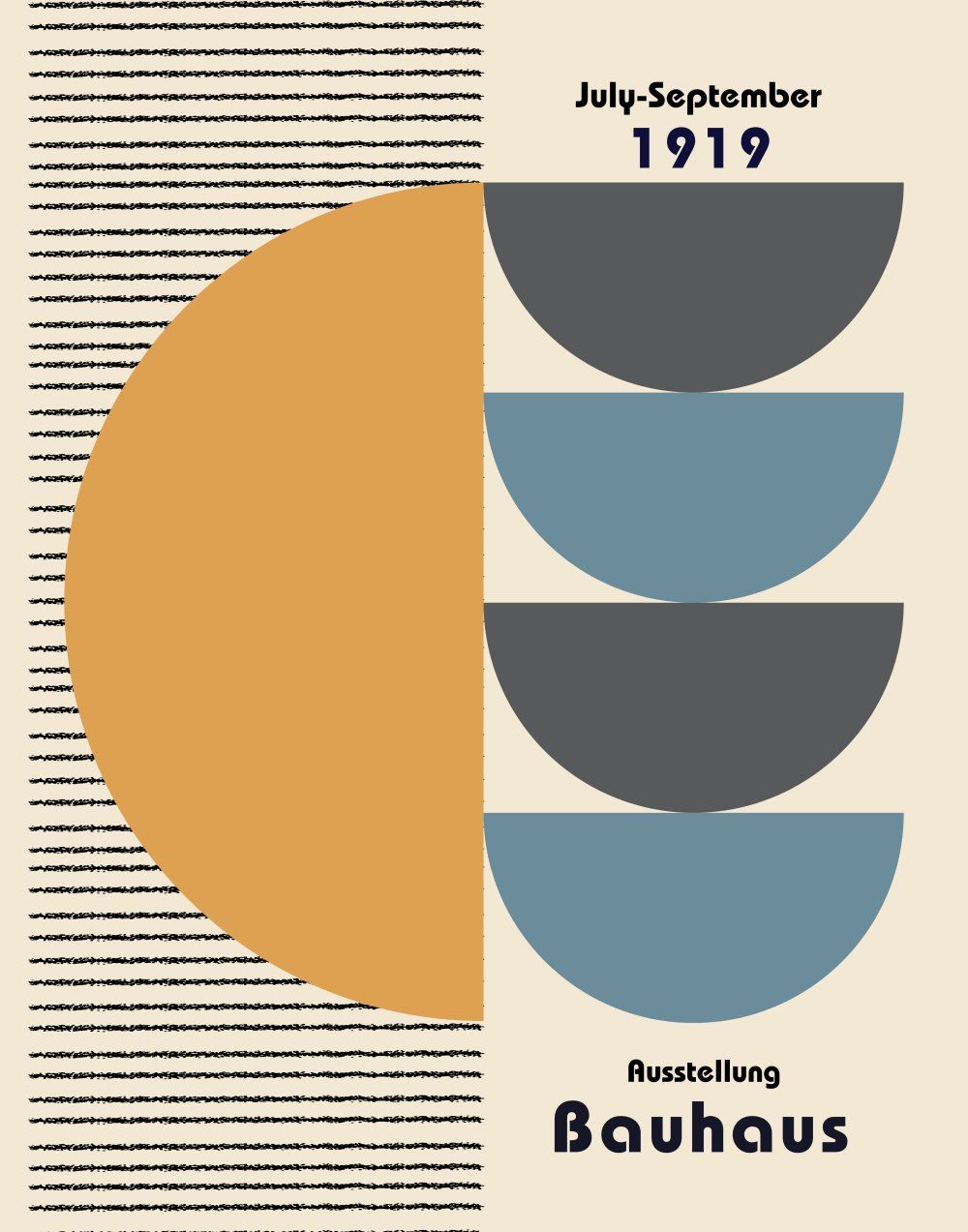 Konten Poster Bauhaus 1919