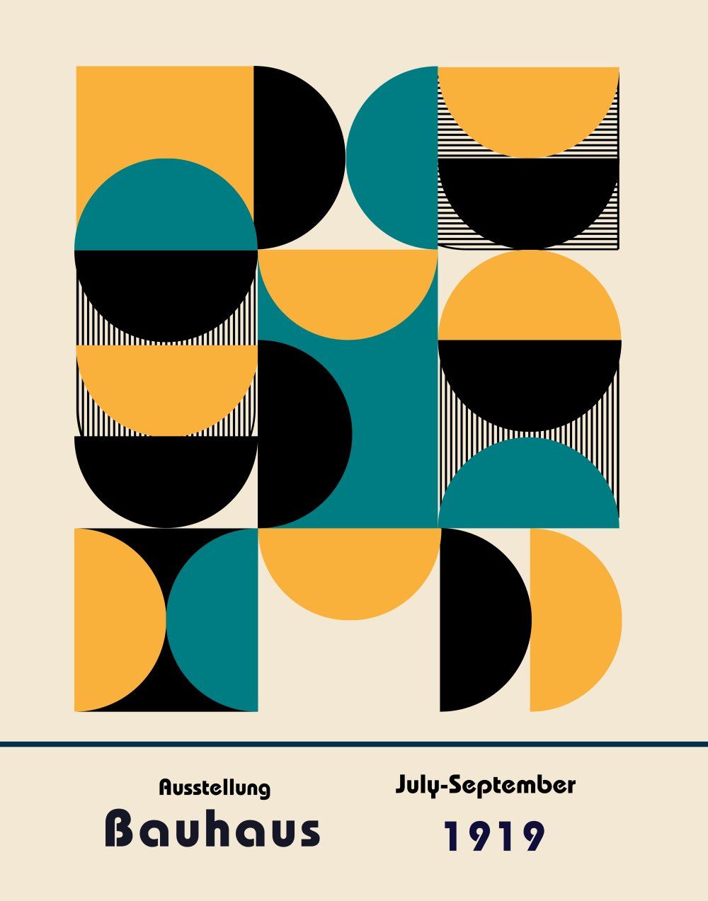 Konten Poster Bauhaus 1919