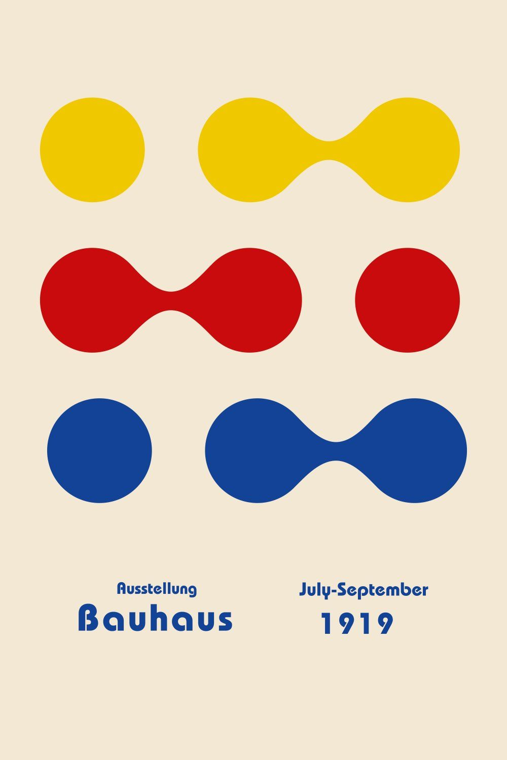 Konten Poster Bauhaus 1919