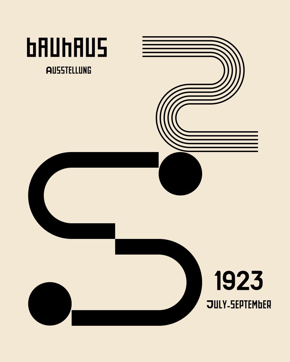 Konten Poster Bauhaus 1923 - 2023