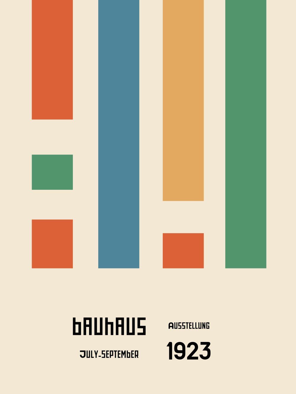 Konten Poster Bauhaus 1923 - Juli September 1933