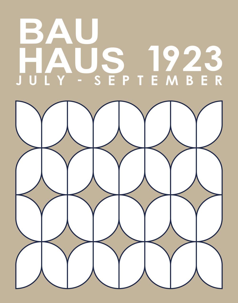 Konten Poster Bauhaus 1923