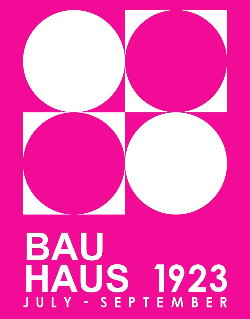 Konten Poster Bauhaus 1923