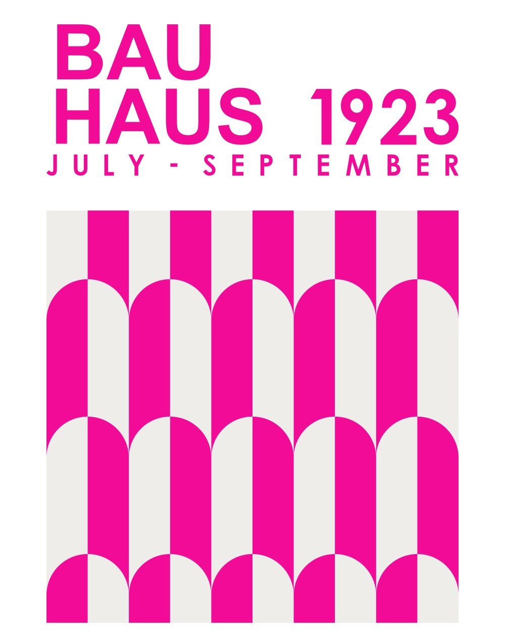 Konten Poster Bauhaus 1923