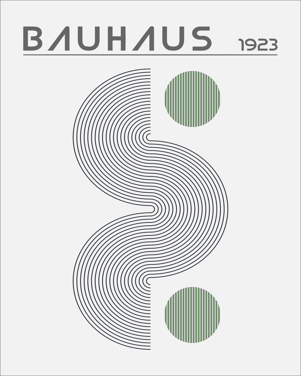 Konten Poster Bauhaus 1923