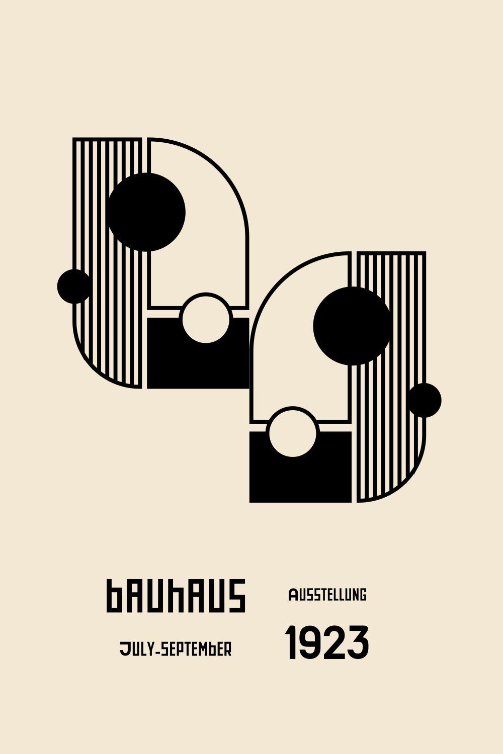 Konten Poster Bauhaus 1923