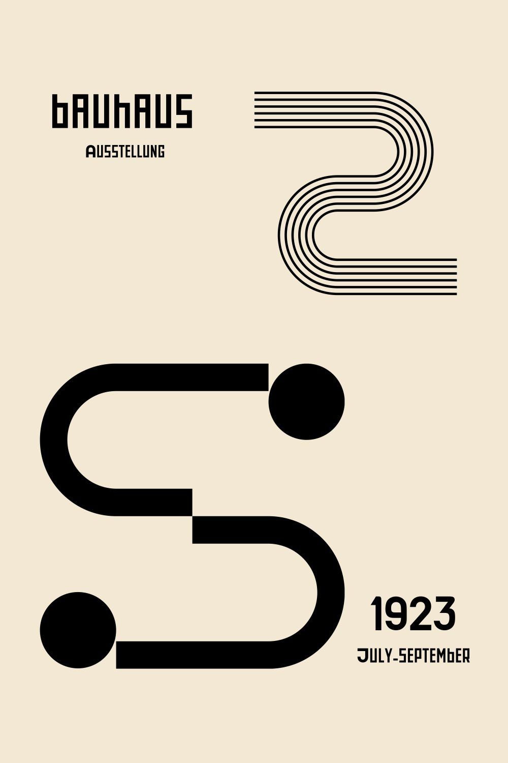 Konten Poster Bauhaus 1923