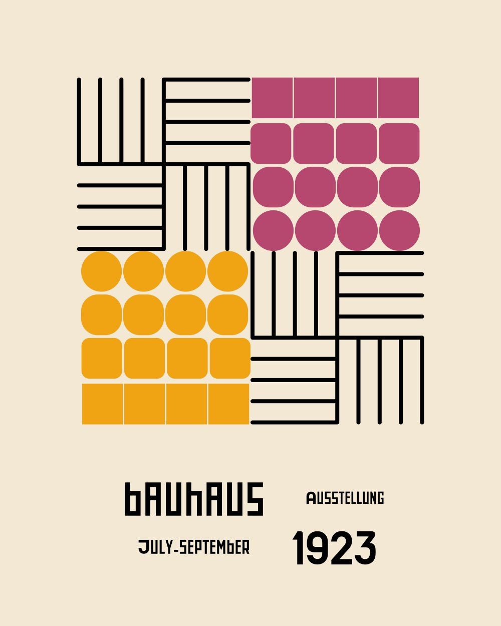 Konten Poster Bauhaus 1923
