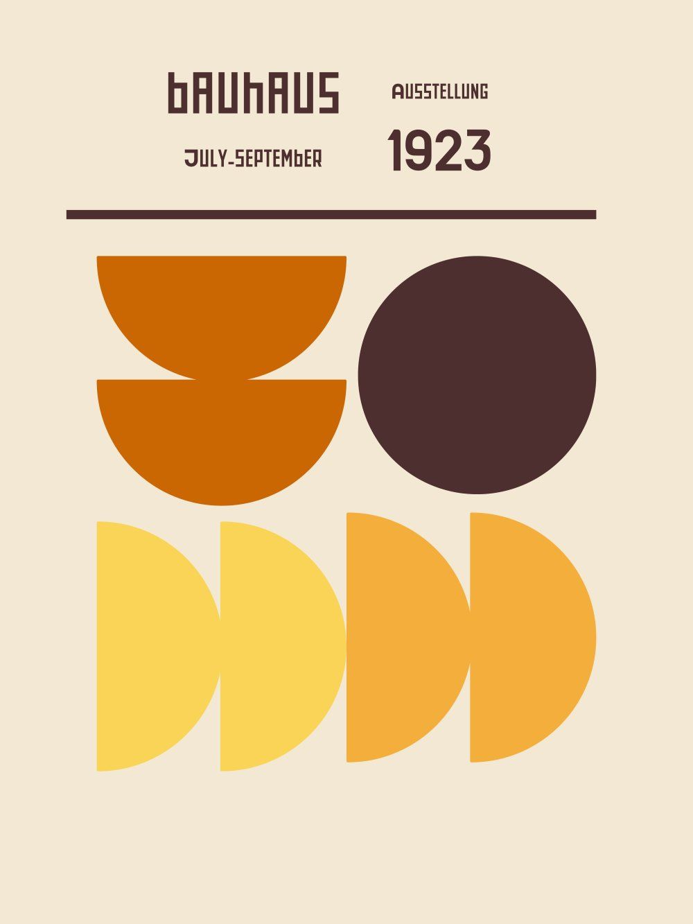 Konten Poster Bauhaus 1923