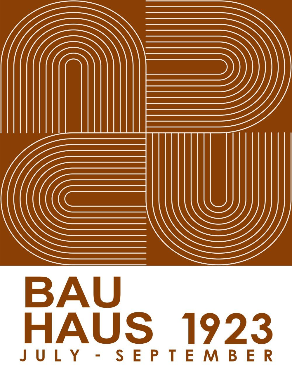 Konten Poster Bauhaus 1923