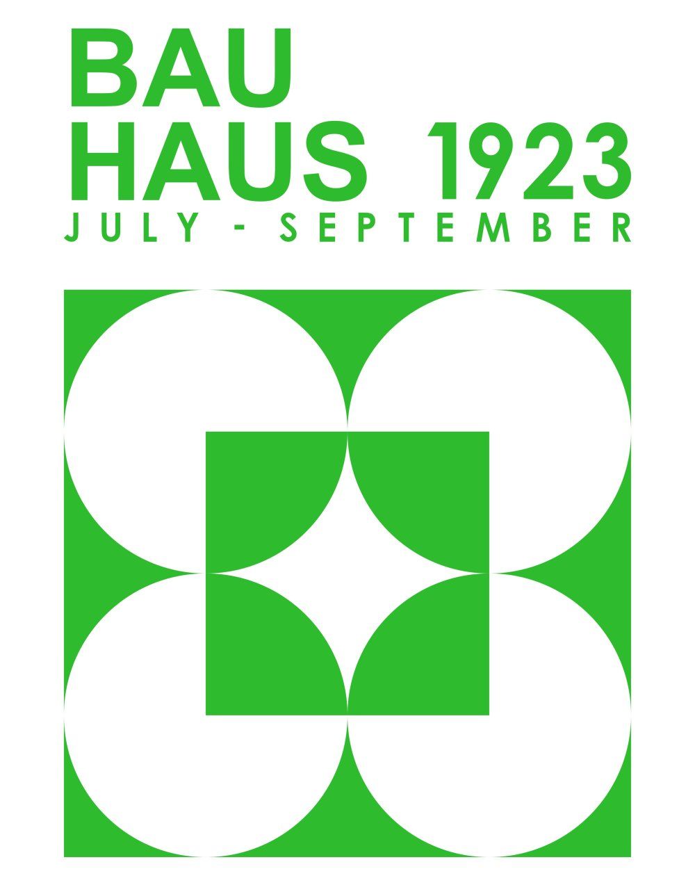 Konten Poster Bauhaus 1923