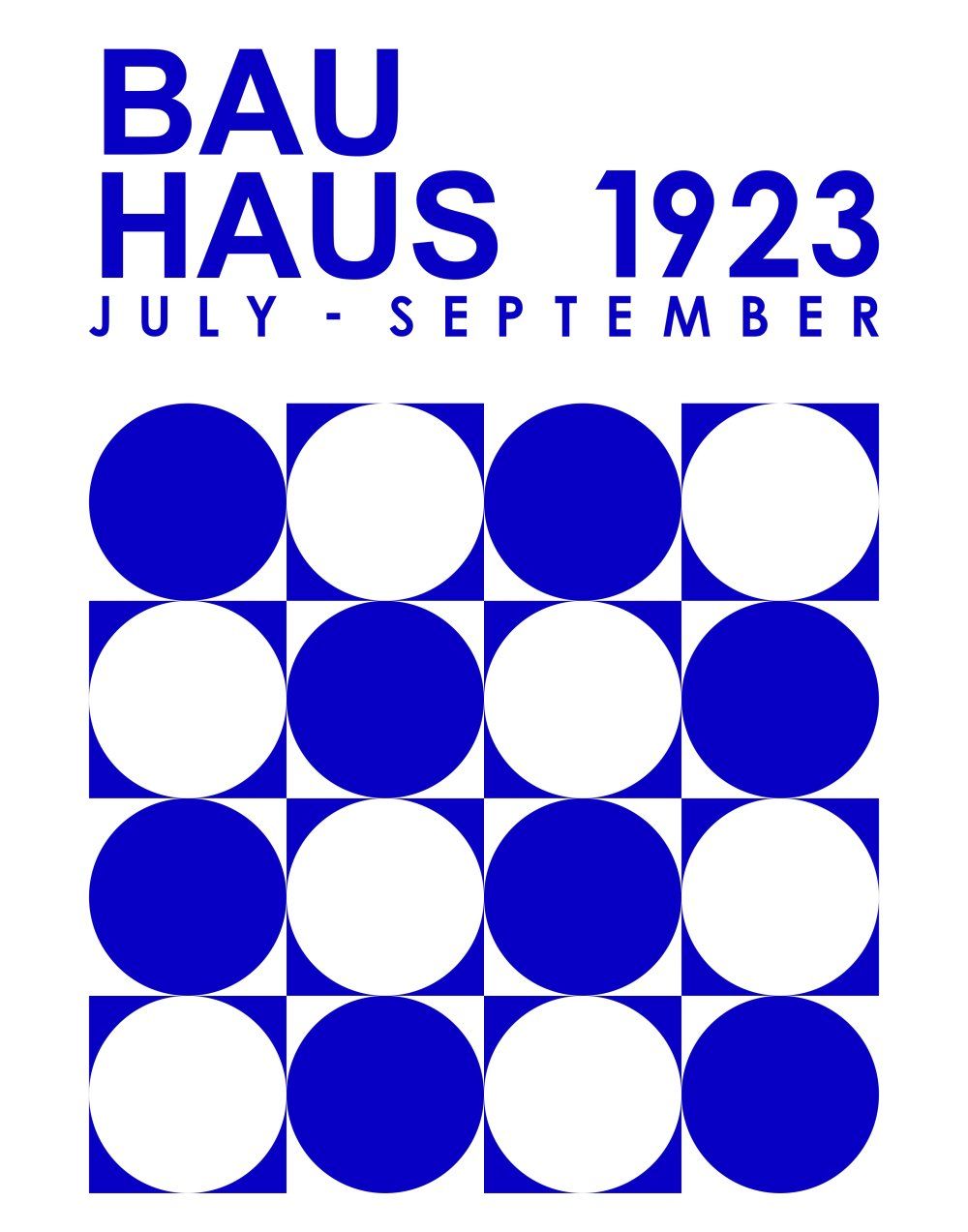 Konten Poster Bauhaus 1923 Juli