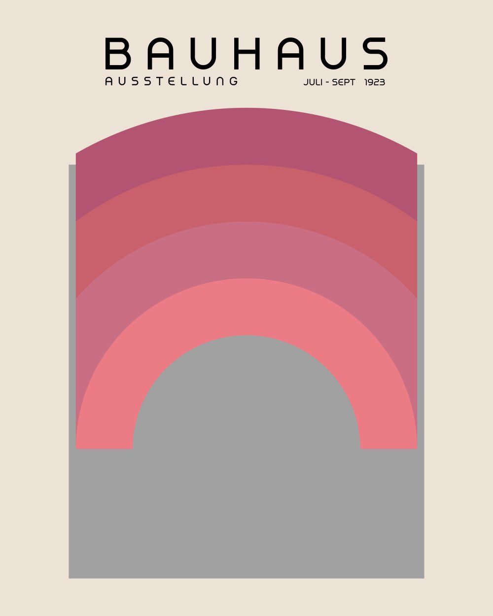 Konten Poster Bauhaus Art Exhibition