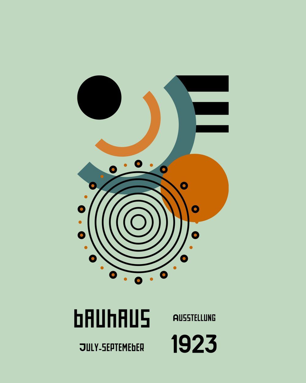 Konten Poster Bauhaus Australia 1923