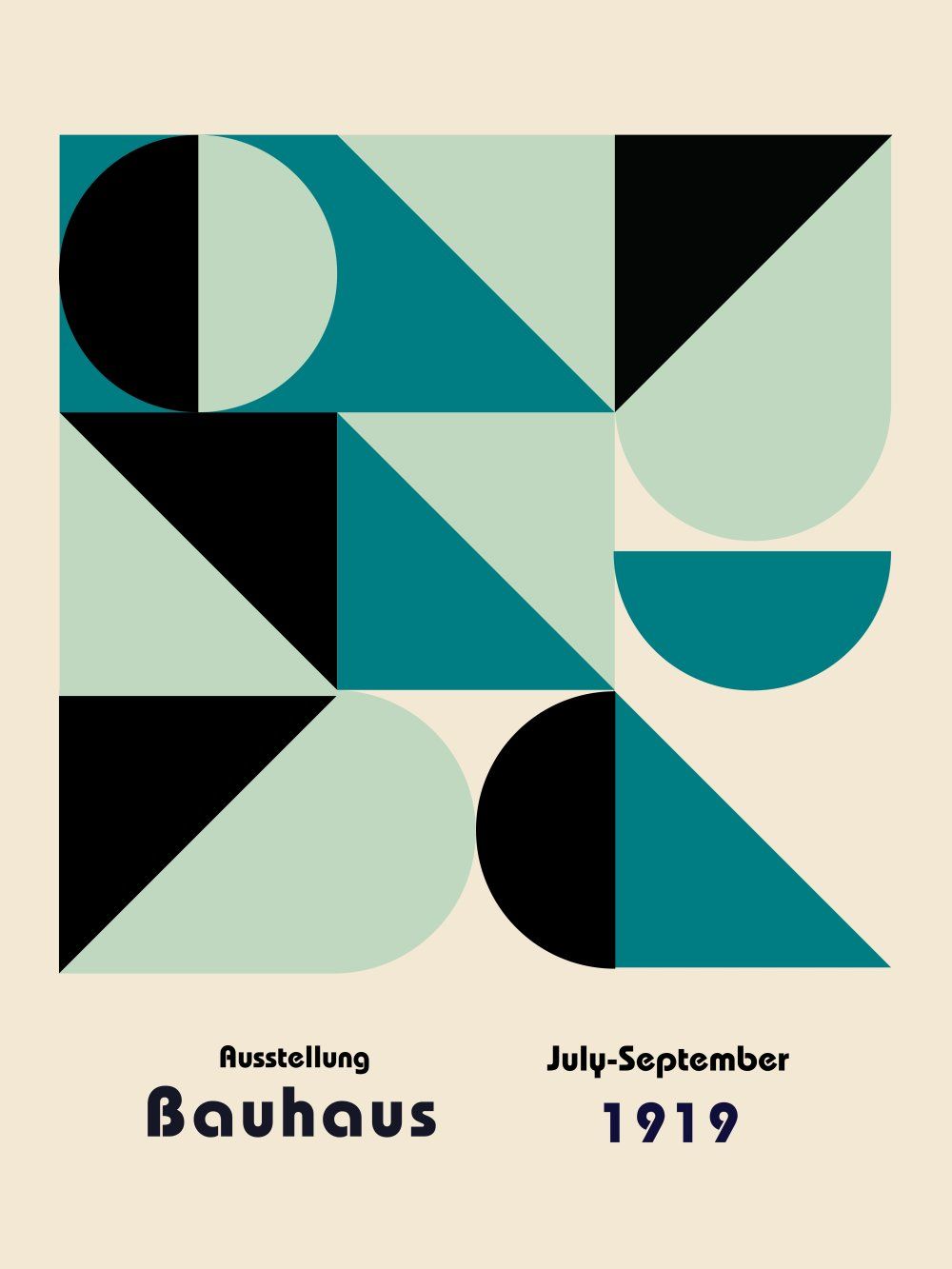 Konten Poster Bauhaus Collection Rasio 3 4