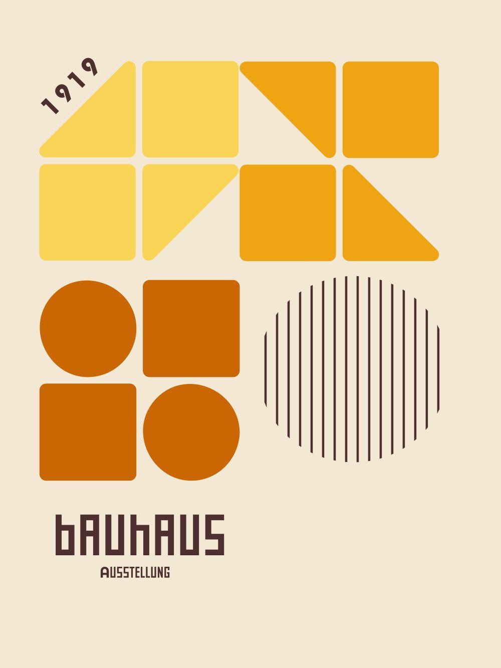 Konten Poster Bauhaus Collection Rasio 3 4