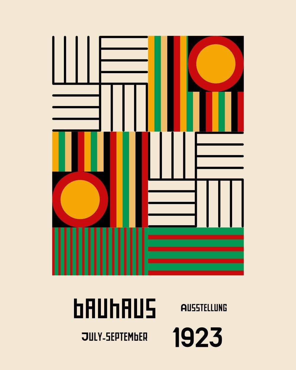 Konten Poster Bauhaus Collection Rasio 4 5