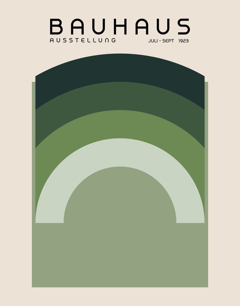 Konten Poster Bauhaus Exhibition