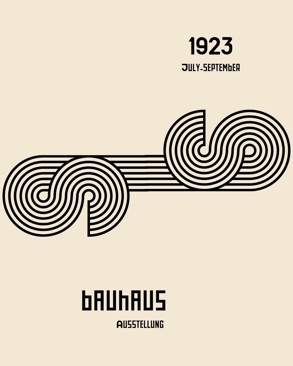 Konten Poster Vintage Bauhaus