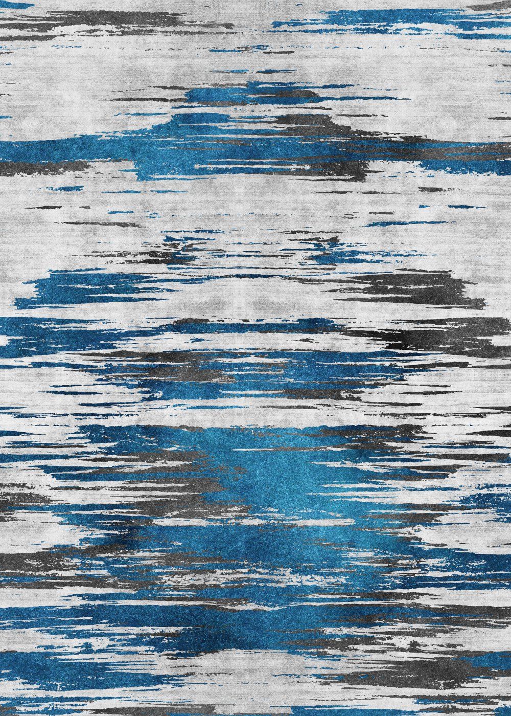 Konten Rug Zigzag Biru Putih