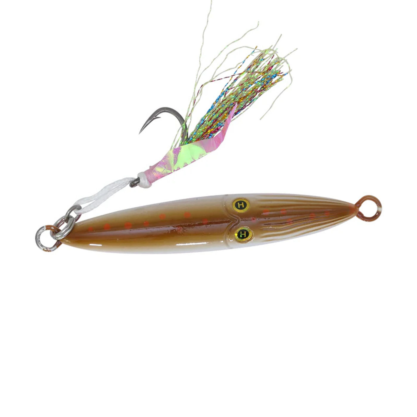 Hogy Squinnow jig with a crab assist hook