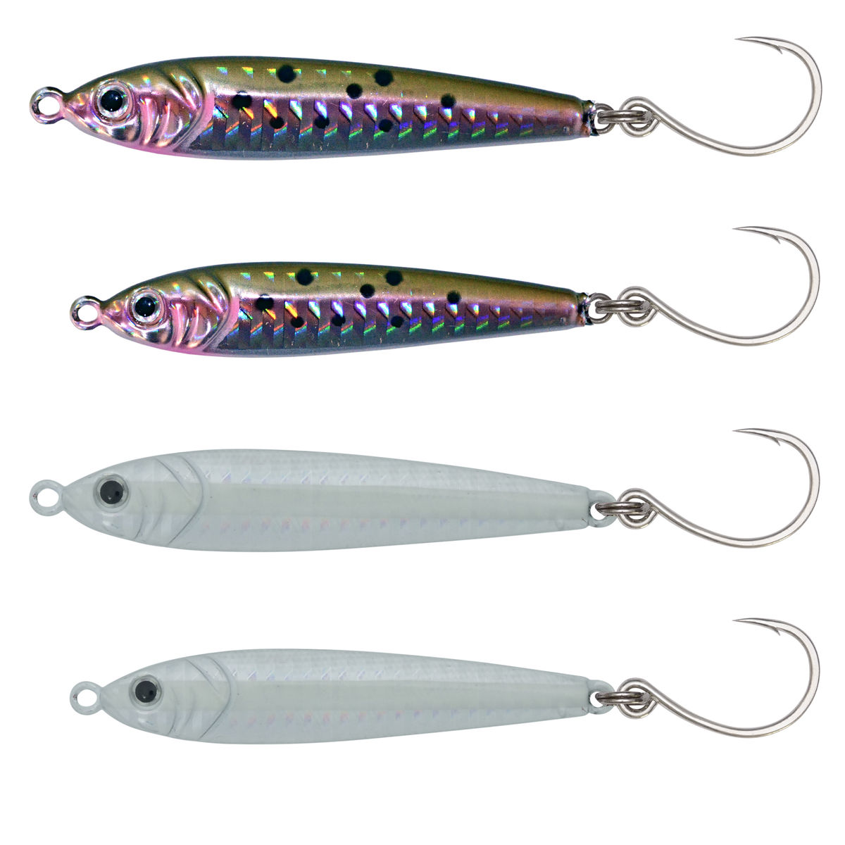 Hogy Heavy Minnows rigged with inline single hooks
