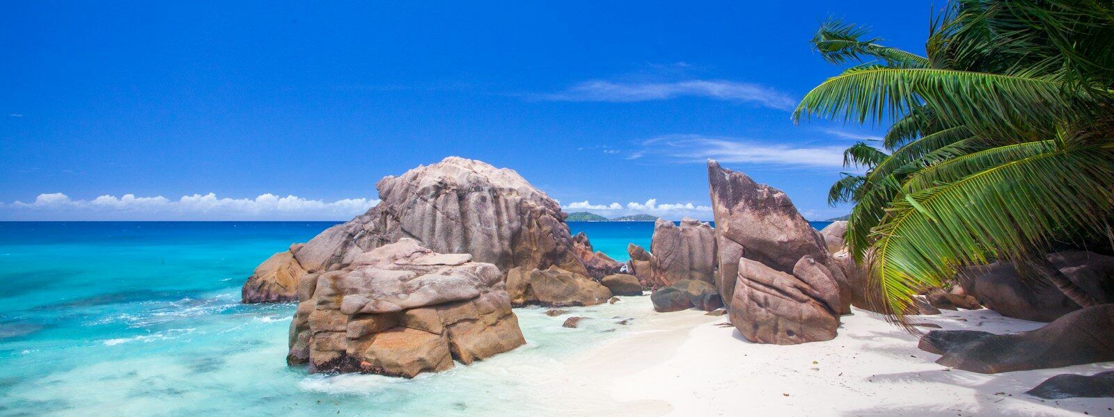 Seychelles - rock formation on seashore