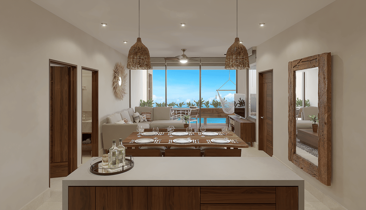 2BR 2BA, Apartment Lock Off, Kaban, Isla de Holbox