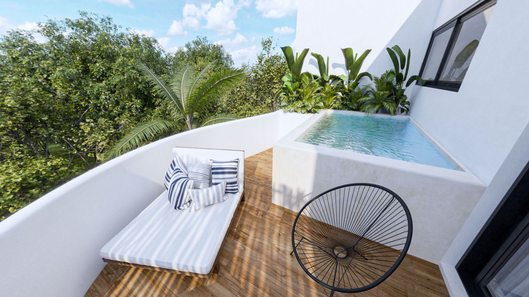 1 BR 1BA Luxury Studio, Hunab Residences, Tulum
