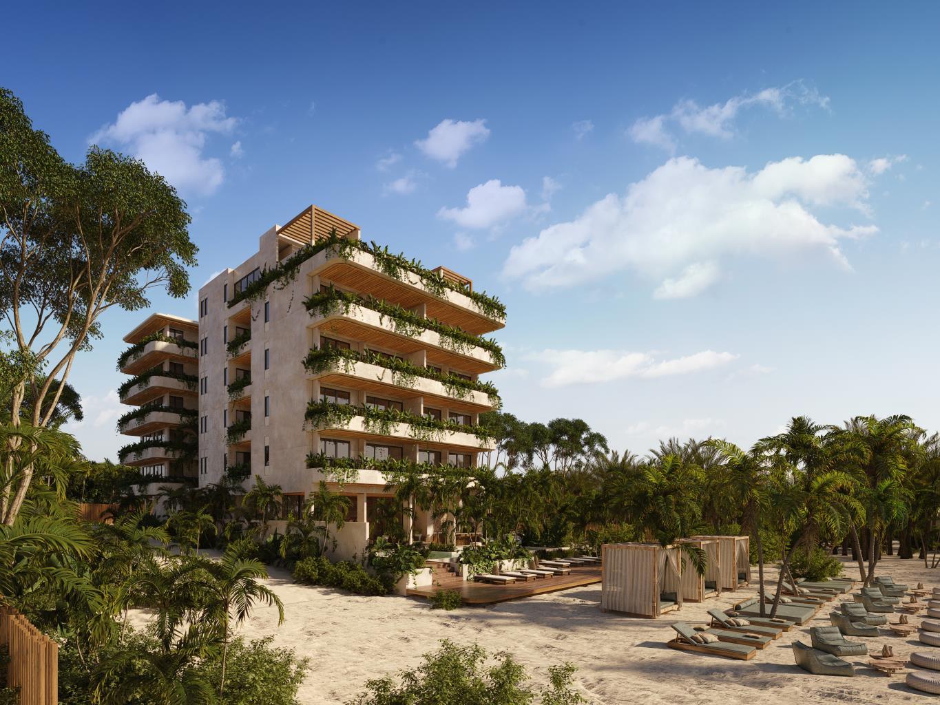 3BR 3BA PH Ocean View. Nalu Luxury beachfront Residences, Puerto Morelos