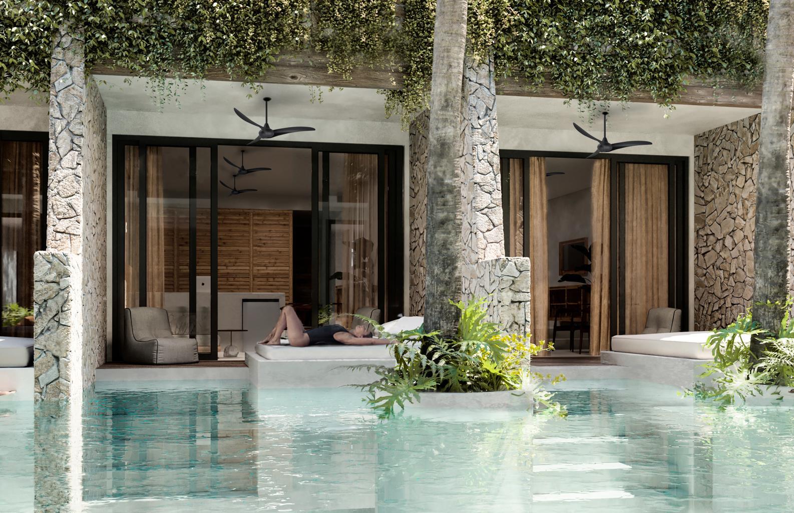 1BR 1BA, Apartment with Pool, Alquimia, Tulum