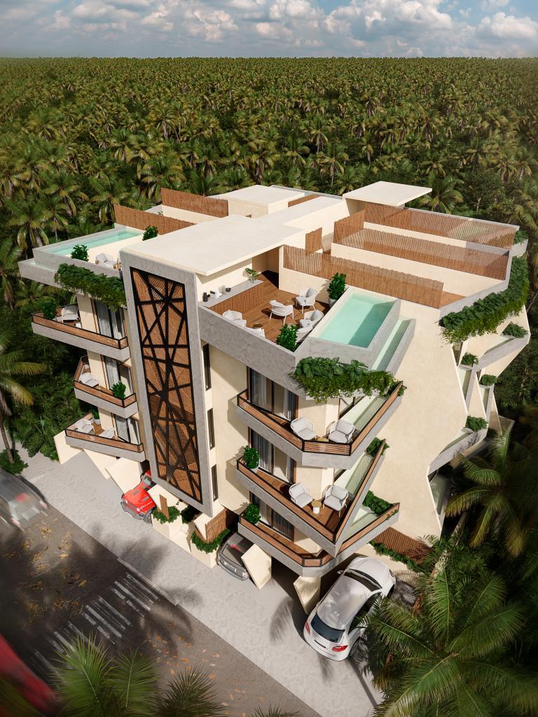 1BR 1BA Apartment with terrace, Yama Tulum Condos
