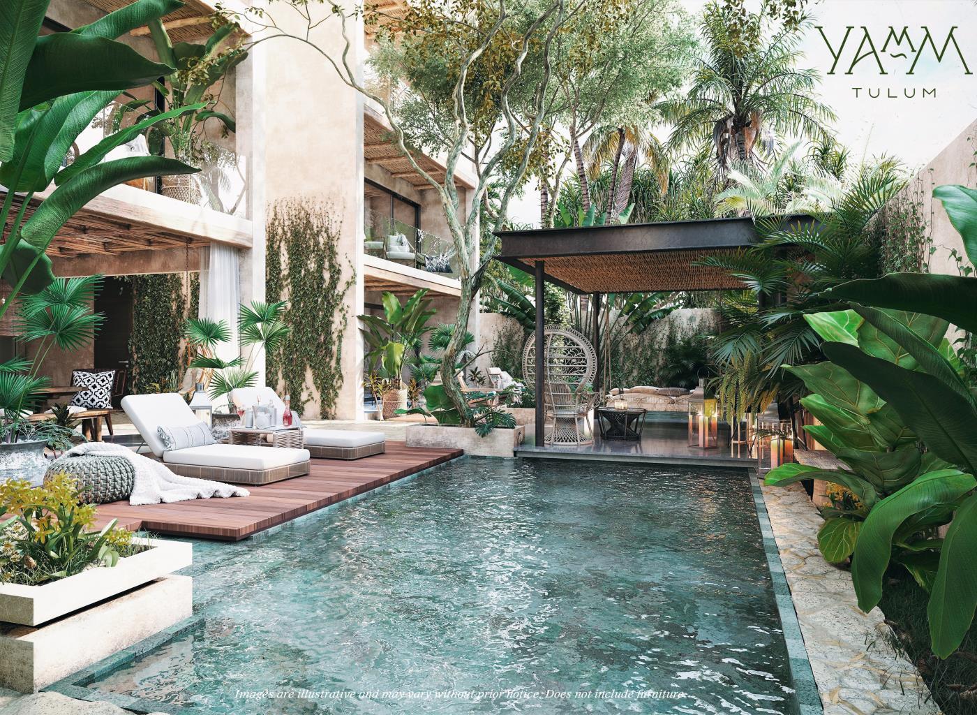 2BR 2BA apartment Yamm Aldea Zama Tulum
