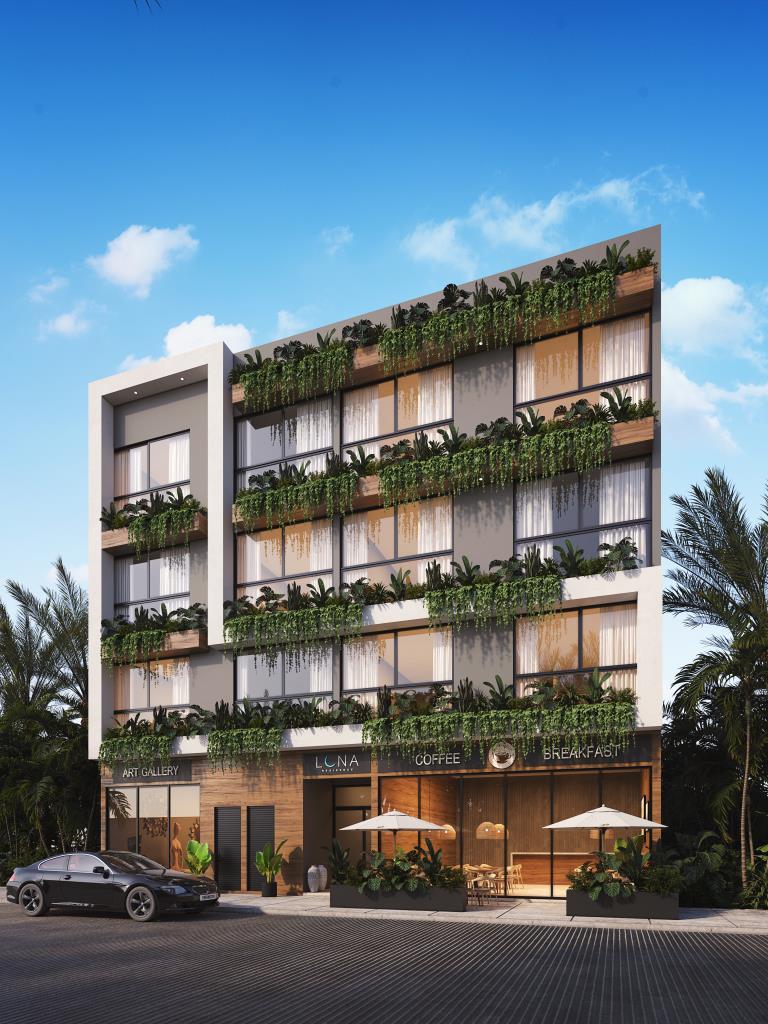 1528 sqft Commercial area, Luna Residence Aldea Zama, Tulum